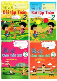 Combo Vở Ô Li Bài Tập Toán Lớp 2 + Vở Ô Li Theo Mẫu Chữ Lớp 2 (Bám Sát SGK Chân Trời Sáng Tạo) (Bộ 4 Cuốn)