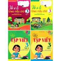 Combo Vở Ô Li Theo Mẫu Chữ  Vở Tập Viết Lớp 3 Bám Sát SGK Kết Nối Tri Thức Với Cuộc Sống, Bộ 4 Cuốn - HA