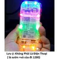 Combo Vỏ trong suốt+ Sườn led Cho nokia 1280 ( Không Phải ĐT)