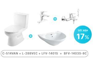 Combo vòi chậu LFV - 1401S + sen tắm BFV - 1403S - 8C