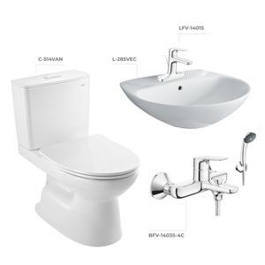 Combo vòi chậu + Sen tắm Inax LFV-1401S+BFV-1403S-4C