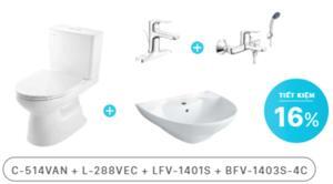 Combo vòi chậu + Sen tắm Inax LFV-1401S+BFV-1403S-4C