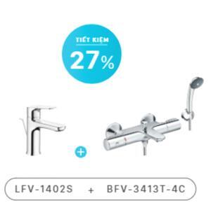 Combo Vòi chậu + Sen tắm  LFV-1402S+BFV-3413T-4C