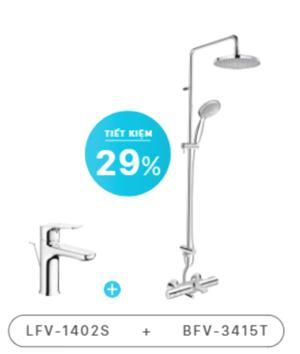 Combo Vòi chậu + Sen tắm LFV-1402S+BFV-3415T