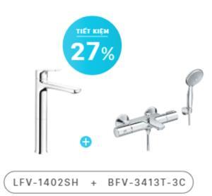 Combo vòi chậu + sen tắm LFV-1402SH+BFV-3413T-3C