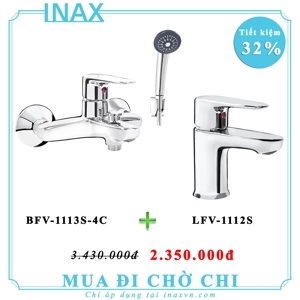 Combo vòi sen tắm inax BFV-1113S-4C + LFV-1112S