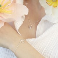 COMBO VÒNG CỔ + LẮC TAY THẮT NÚT BẠC S925 LANN N157