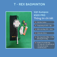 Combo Vợt Cầu Lông Kumpoo K520 PRO + Phụ Kiện