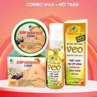 Combo Wax+ Mỡ trăn triệt lông Veo