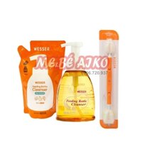 [Combo wesser Tiết Kiệm] Bộ Nước rửa bình sữa + Dụng cụ vệ sinh bình sữa đa năng Wesser (Nhập khẩu Hàn Quốc)
