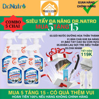 COMBO x5 chai tẩy đa năng công nghệ ion từ trường không hóa chất+ Dr.natro hiệu quả vượt trội TrangYu store