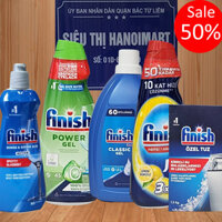 Combo xà phòng Gel Finish 1500ml + 800ml Nước làm bóng bát finish dùng cho máy rửa bát chén