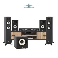 Combo Xem Phim Amply DENON AVR-X4800H + Loa Cột JBL STAGE A190 + Loa Bookshelf JBL STAGE A130 + Loa  Center JBL STAGE A135C + Loa Subwoofer JBL STAGE A120P – B131A