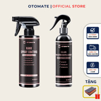 Combo Xịt bóng xe máy ô tô vs Nước rửa kính ô tô OTOMATE sản phẩm công nghệ nano cao cấp,tặng khăn lau đa năng