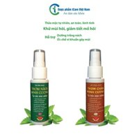 Combo xịt khử mùi hôi nách và hôi chân Minh Cương thảo dược tự nhiên