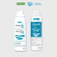 Combo Xịt mụn Freeskin Acne Clear Body Mist 80ml & Xịt thâm Freeskin Blemish Control Body Mist 80ml