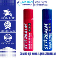 Combo Xịt Nóng và Xịt Lạnh Giảm Đau Thể Thao STARBALM 150ml - HÀ LAN Nhà thuốc Ngọc Hà