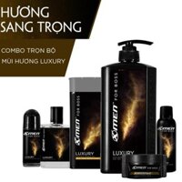 Combo XMen For Boss trọn bộ mùi hương Luxury(49ml+650g+150ml+70g+50ml+180g)