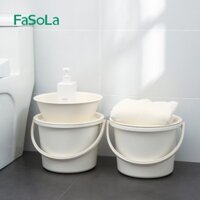 Combo xô nhựa có nắp phong cách Nhật FASOLA FSLYF-074