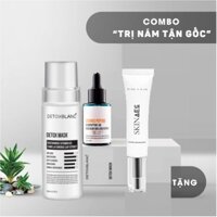 Combo xóa nám dưỡng trắng da detox blanc🥰🥰🥰tặng kem dưỡng ẩm chống nắng skin aec dadep.dangdep