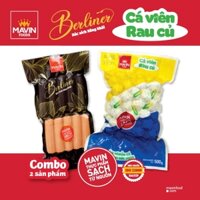 Combo Xúc Xích Mavin Hong Khói Berliner + Cá Viên Mavin Rau Củ - Sạch Từ Nguồn