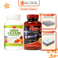 Combo Xương Khớp Bổ Sung Canxi Hữu Cơ Olympian Labs Green Calcium Và Chăm Sóc Xương Khớp Olympian labs Flex-5