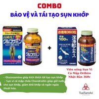 Combo "Xương Khớp Dẻo Dai" – Glucosamine Orihiro 900v + Sụn Vi Cá Mập Orihiro 360v Giải Pháp Hoàn Hảo Cho Sức Khỏe Xương Khớp