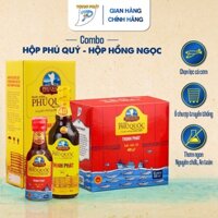Combo Yêu Thương hộp 6 chai 50ml Phú Quý 43 độ và hộp 2 chai 500ml Hồng Ngọc 40 độ nước mắm Thịnh Phát