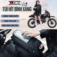 Combo ZDK Túi Treo Xe Máy Đựng Đồ Dùng, Cảm Ứng Điện Thoại và Găng Tay Nửa Ngón Đi Phượt, Chạy Grab