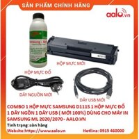 COMBO1 HỘP MỰC SAMSUNG D111S 1 HỘP MỰC ĐỔ 1 DÂY NGỒN 1 DÂY USB ( MỚI 100%) DÙNG CHO MÁY IN SAMSUNG ML2020/2070 - AALO.VN