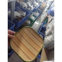 Combo10 Đĩa Phíp giả mây giả mẹt tre được làm bằng chất liệu Nhựa Melamine Cao Cấp không sợ ẩm mốc.