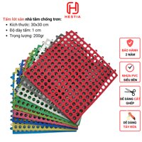 COMBO11 Tấm lót sàn nhà vệ sinh 3T. Vỉ nhựa lót sàn chống trơn Trải Sàn Nhà TắmVệ SinhNhà Bếp - Đỏ