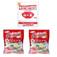 Combo:2 bịch hạt nêm aji-ngon 400g+1 bịch bột ngọt ajinomoto 400g