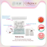 [COMBO2/4] [Túi 222 Miếng Vuông] Bông Tẩy Trang QIN PAI 2 Bề Mặt Tác Dụng Kép Tẩy Trang Và Chăm Sóc Da Natural Makeup Cotton Pad