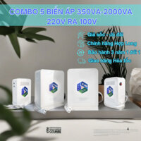 Combo5 biến áp đổi nguồn Hợp Long 350VA 2000VA 220V ra100V 110V dùng cho máy hút ẩm tủ lạnh máy sấy nồi cơm nội địa Nhât