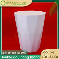 COMBO5 Chậu nhựa size to giả sứ dáng cao, đay đẹp hàng loại 1 trồng cây