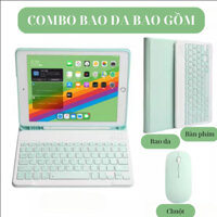 [COMBO]Bao da máy tính bảng kèm bàn phím bluetooth không dây dành cho các dòng Ipad 9.7inch, 10.2inch,10.5 inch