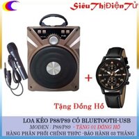 [COMBO]LOA BLUETOOTH P88 P89 TẶNG ĐỒNG HỒ VÀ KÈM MIC DÂY KARAOKE (màu giao ngẫu nhiên)