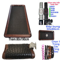 combo:Thảm đá hàn quốc 80x190, gối, đai quấn bụng ,tấm đắp bụng