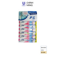 COMEBO 6 BÀN CHẢI ĐÁNH RĂNG P/S LÔNG TƠ MỀM MẠI/ SẠCH TỚI 4 TẦNG MẢNG BÁM