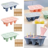 Comereally Ice Lolly Khuôn Silicon Làm Kem Khuôn Cầu Lông Hình Popsicles Khuôn Tiện Lợi Hộ Gia Đình Kitchenwa