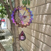Comereally Kim Loại Gió Spinner Đồ Trang Trí Chim Thiết Kế 6 Inch Cho Sân Vườn Trang Trí Lễ Tạ Ơn Ourdoor Treo-Ornamen