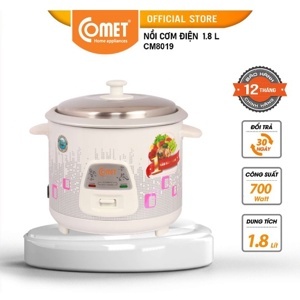 Nồi cơm điện Comet CM8019 - Nồi cơ, 1.8 lít, 700W