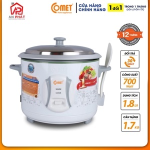 Nồi cơm điện Comet CM8021 - Nồi cơ, 1.8 lít, 700W