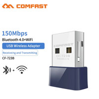 Comfast Mini WiFi USB Adapter Bluetooth 4.0 Mã Hóa Chó 150Mbps WiFi Bluetooth Tương Thích 2 Trong 1 Thích Hợp Cho Máy Tính Để Bàn Laptop Nano Bộ Thu Không Dây Window7 / 8 / 10 / 11