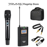 Comica CVM-WM100 H Hệ thống micro cầm tay không dây chuyên nghiệp 48 kênh UHF cho máy ảnh DSLR Canon Nikon Sony Panasonic Fuji, máy quay XLR, điện thoại thông minh, để quay Video
