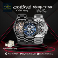COMLORVEI WATCH Đồng hồ nam brand new 2024 Comlorvei D683 size 44mm dây thép
