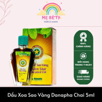 Commbo 10 chai Dầu xoa Sao Vàng Danapha giảm nhức đầu, chóng mặt, cảm lạnh, sổ mũi 5ml
