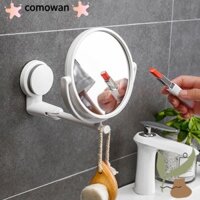 Comowan Vanity Gương Độ Nét Cao Tự Dính Treo Tường Hút Chân Không Gấp Phụ Kiện Tắm Gương Tắm
