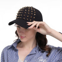 [Comoz] Mũ lưỡi trai Willow Ding Hip Hop Nam Nữ Vành phẳng Mũ khiêu vũ đường phố Phong cách cha mẹ và con cái Mũ đinh tán liễu phong cách Châu Âu Mỹ Cha mẹ-Con